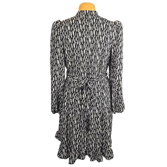 Grace Karin Womens Large Midi Dress Tiered Button Front Abstract Feminine Casual - Picture 4 of 12